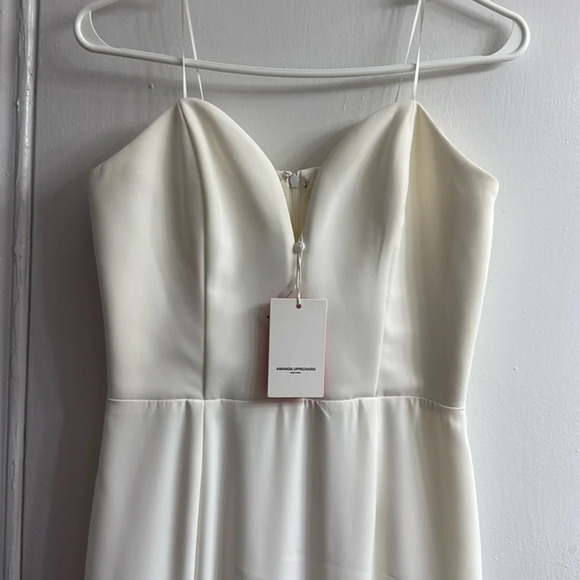 Amanda Uprichard Cherri Gown in Ivory maxi dress NWT size M - Picture 4 of 13
